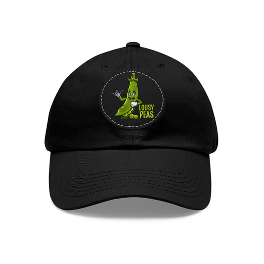 Lousy Peas Dad Hat with Leather Patch (Round)