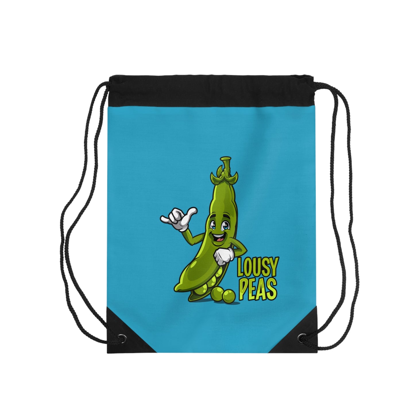 Lousy Peas Drawstring Bag