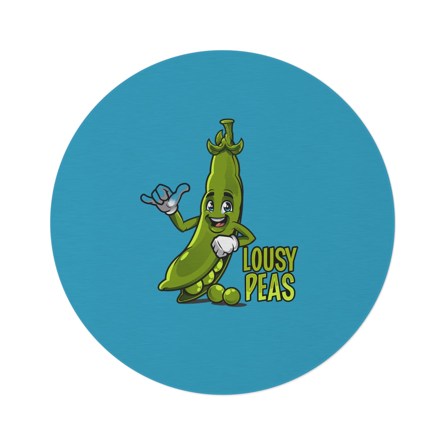 Lousy Peas Round Rug