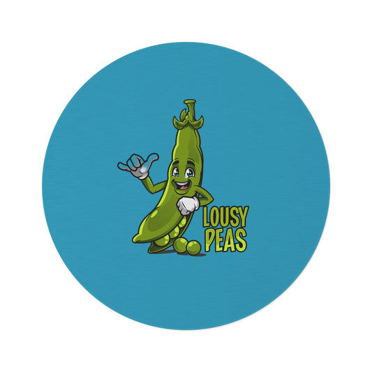 Lousy Peas Round Rug