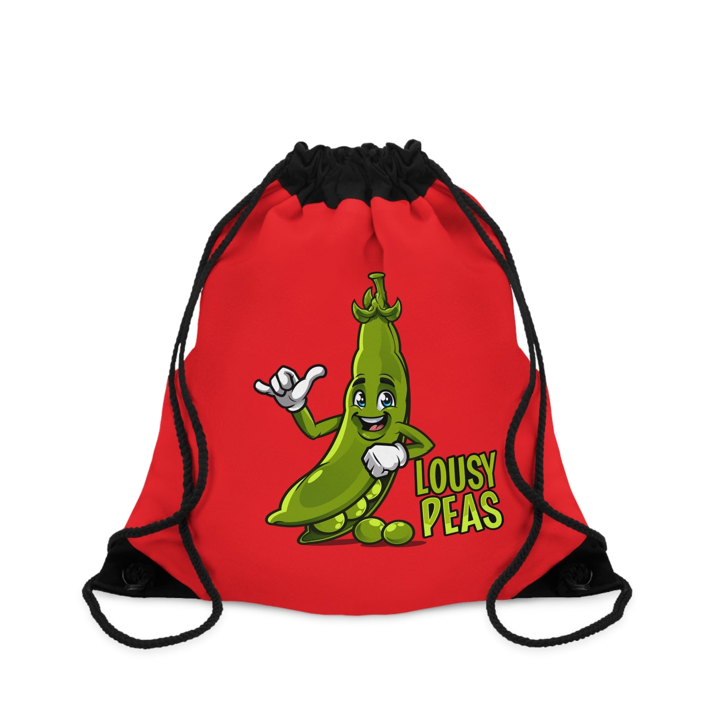 Lousy Peas Drawstring Bag