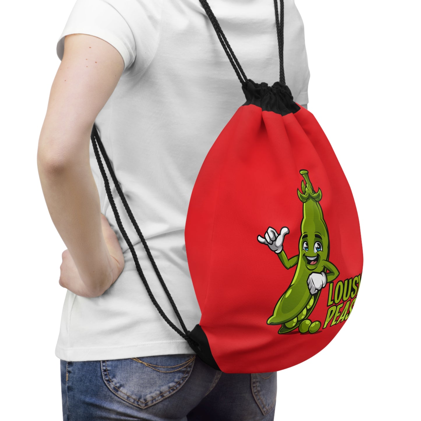 Lousy Peas Drawstring Bag