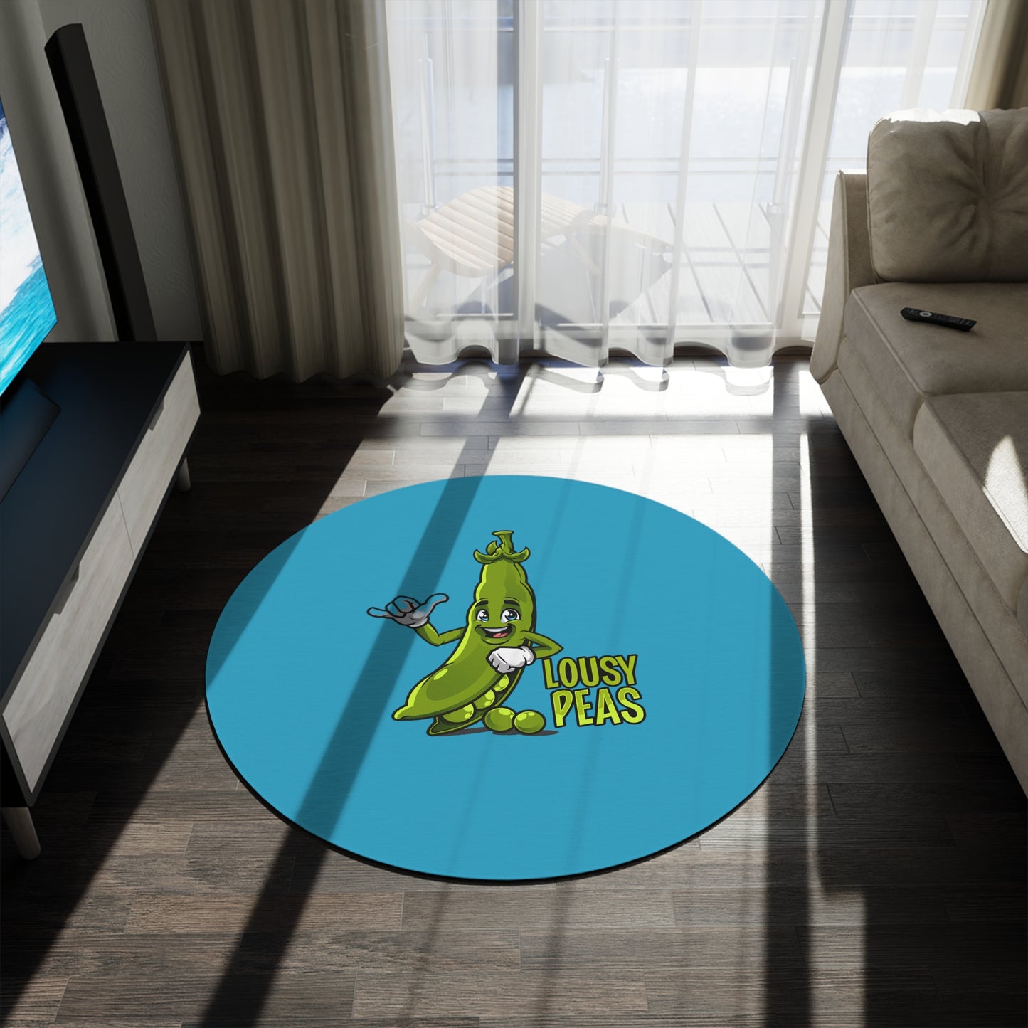 Lousy Peas Round Rug