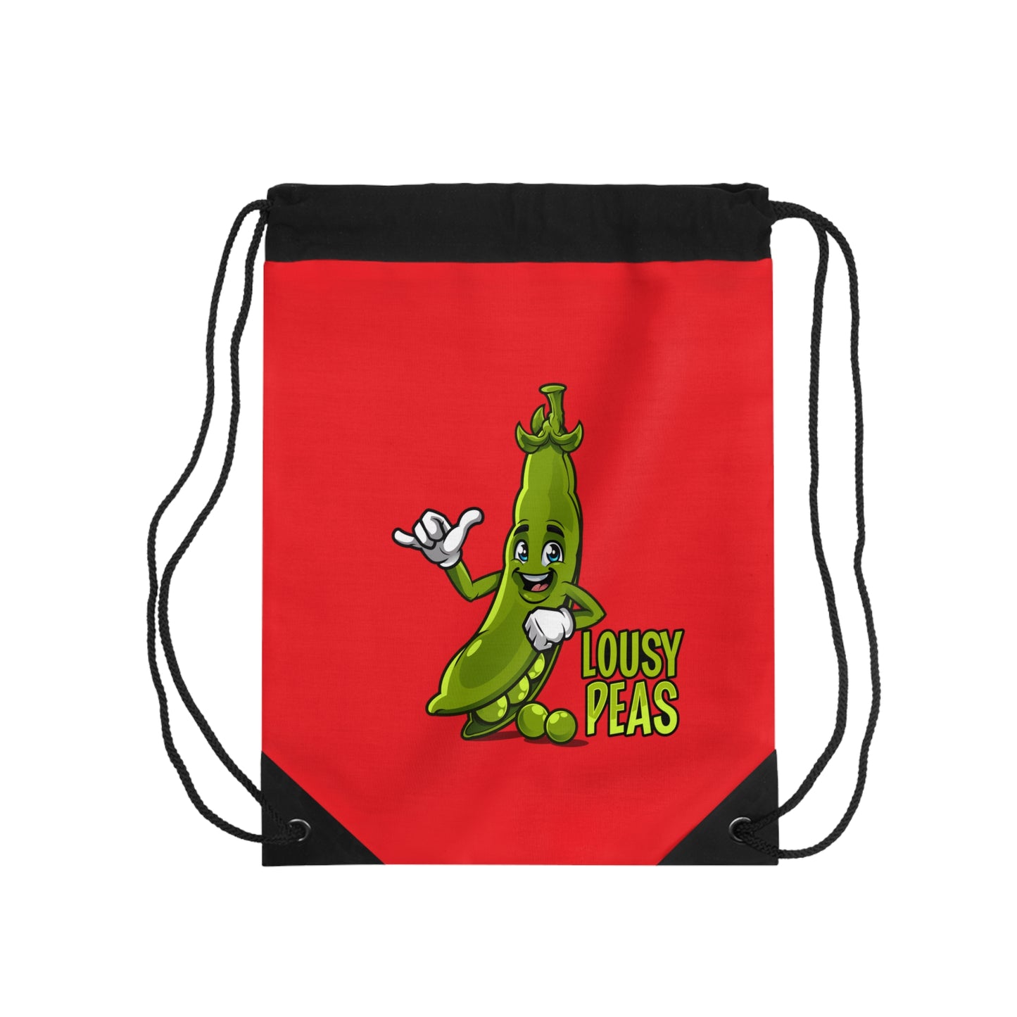 Lousy Peas Drawstring Bag