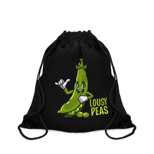 Lousy Peas Drawstring Bag