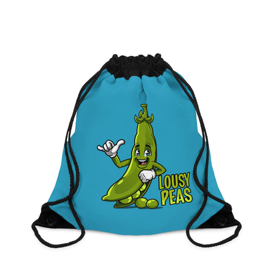 Lousy Peas Drawstring Bag