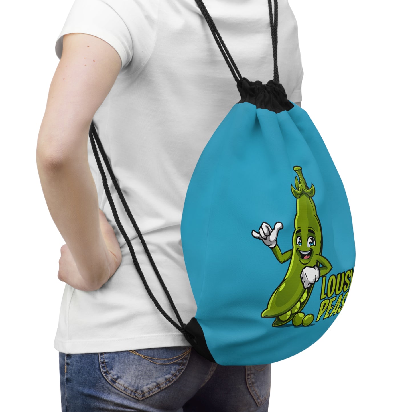 Lousy Peas Drawstring Bag